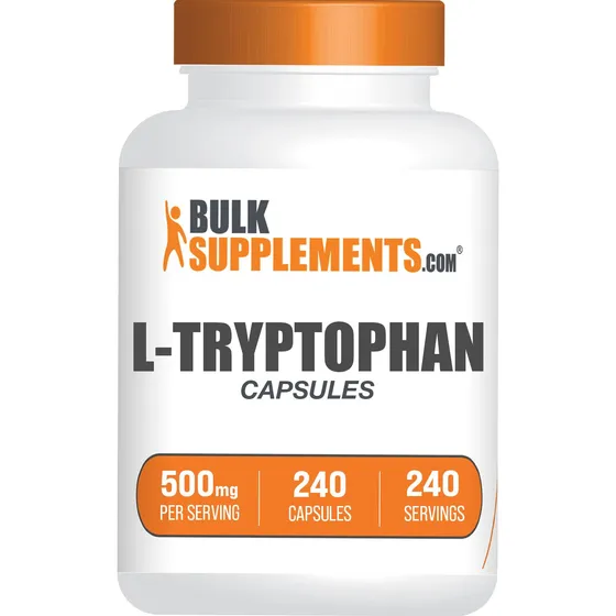 Suplemento Bulksupplements.com L-triptófano 500 Mg 240 Cápsu