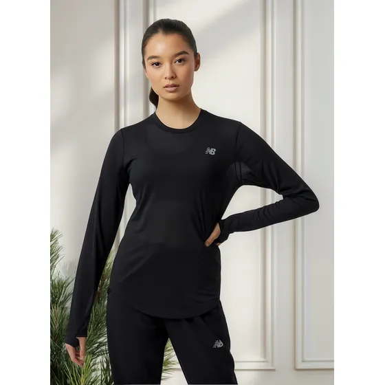Remera New Balance De Dama - Wt23225bk