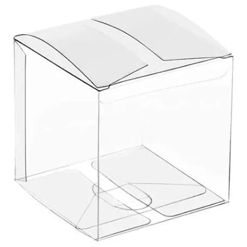 Caja Transparente Pvc Cuadrada 5x5x5  (50 Unid.)