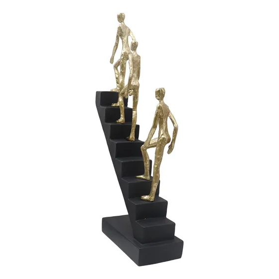 Escalada Escalera Estatua Resina Para Estantería Estilo A