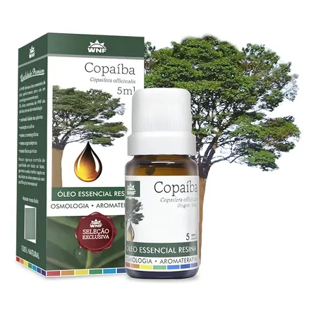 Óleo De Copaíba 100% Puro 5ml Wnf Rejuvenescedor Natural Vegano Para Aromaterapia Difusores