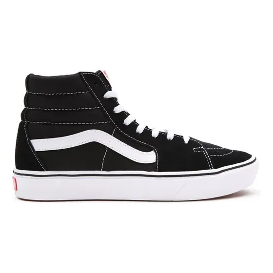Tênis Comfycush Sk8 Hi Classic Black True White.