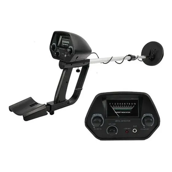 Detector De Metales Alta Sensibilidad Busqueda Oro Con Lcd Color Negro