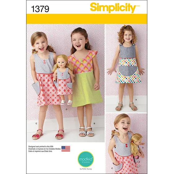 Patron Creative 1379 vestido Niño Para Muñeca