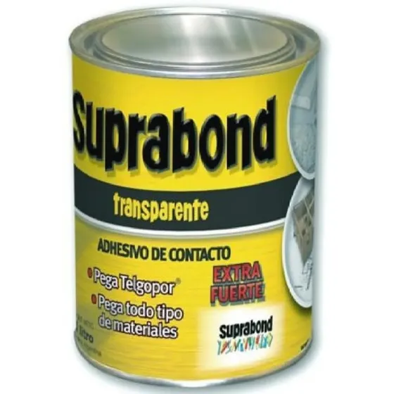 Adhesivo De Contacto Transparente Suprabond X 1 Litro