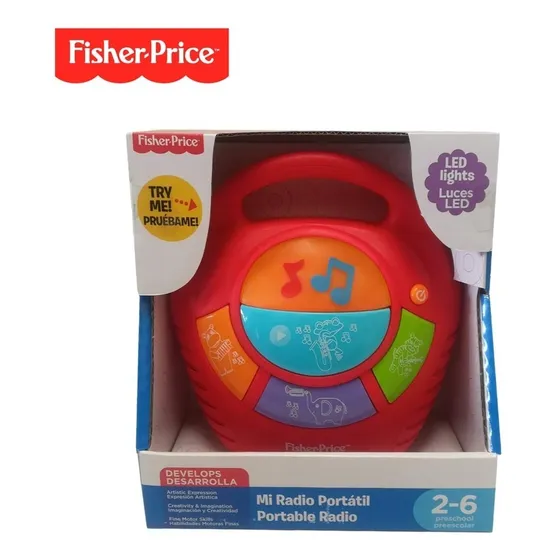 Fisher Price Mi Primer Radio Rojo