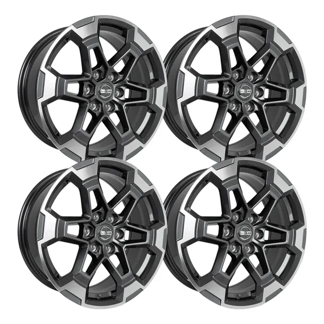 4 Rines 17 6x114.3 Gunmmetal Nissan Np300 Estacas, Frontier Color Plateado