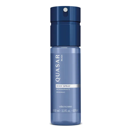 Body Spray Desodorante O Boticário, O Preferido Fragrância Quasar Rush