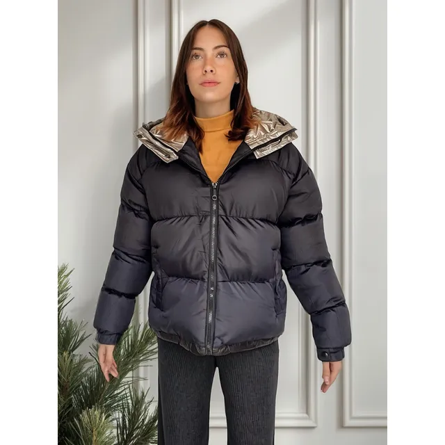 Campera Puffer Importada Mujer Capucha Abrigo Talle S/xxl