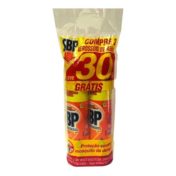 Multi Inseticida Aerosol Sbp 450ml Embalagem Economica C/2