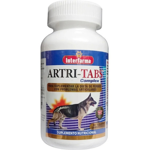 Artri-tabs  Suplemento Articular Perro 60 Tabletas Con Sabor