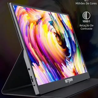 Monitor Portátil 15,6" com USB C Dupla/HDMI FHD 1080p 60hz