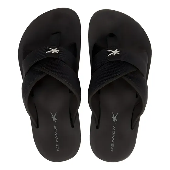 Chinelo Trançada Kenner Kivah Cushy Spider Hkr 03 Preto