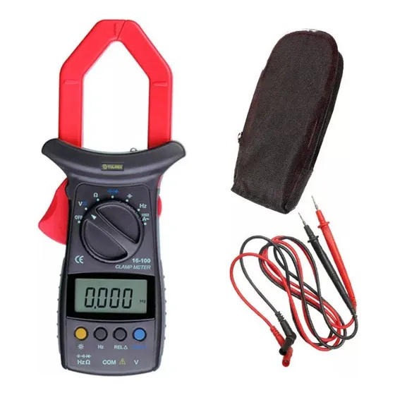 Multimetro Digital De Gancho Tulmex 16-100 Con Cables