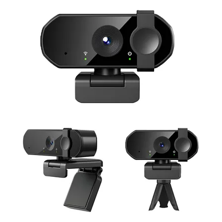Webcam Camara Web 4k  Usb Microfono Tripode Cubre Lente