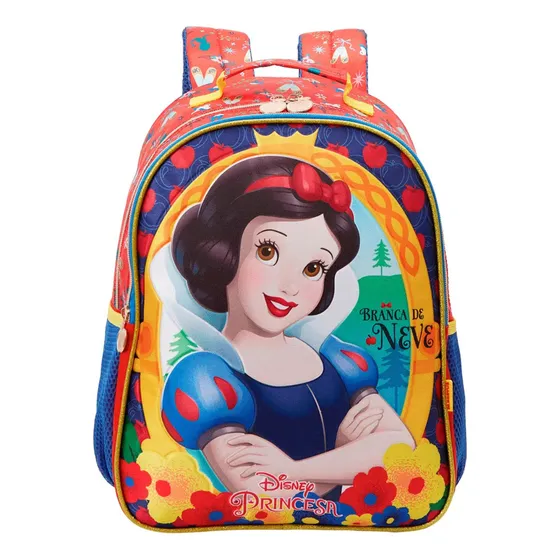 Mochila Escolar Para Meninas 16 Princesa Disney Branca De Neve 13082 Xeryus