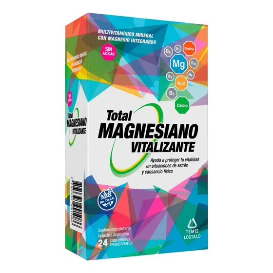 Total Magnesiano Vitalizante 24 Comprimidos Efervescentes Sabor Sin sabor