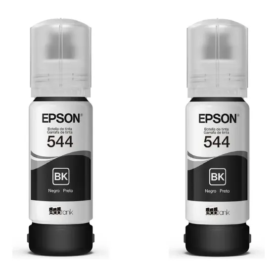 Pack De 2 Botellas De Tinta Epson Negra T544 | Cuotas sin interés