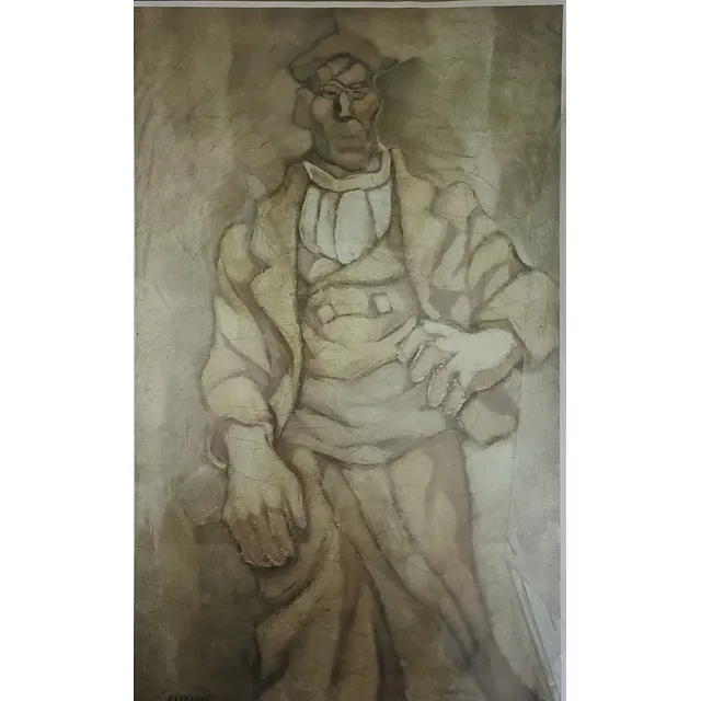 Lámina Óleo Rafael Barradas - Molinero Aragonés