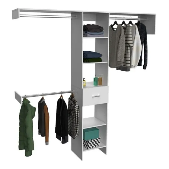 Organizador P/ Closet Blanco/wengue.