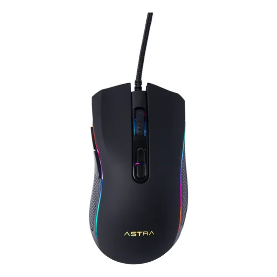 Mouse Gamer Astra Rgb Alambrico Usb 7botones Dpi7200 Gm314bk