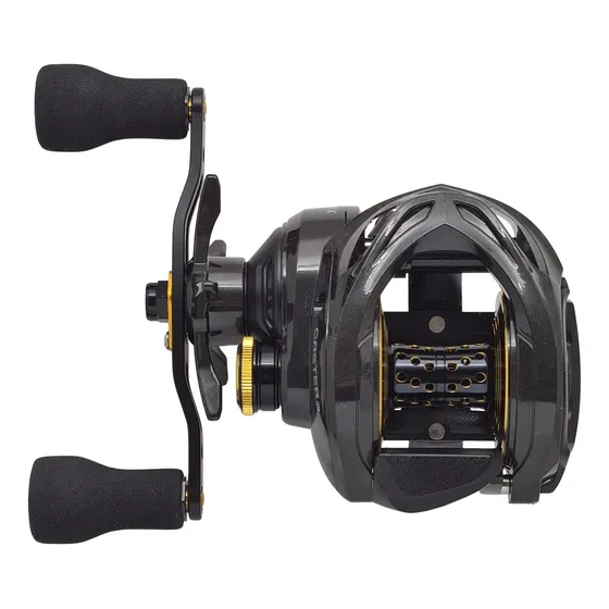 Reel Huevito Caster Carbon X BG 307 Bait Casting 7 Rulemanes Color Negro - Manija Izquierda