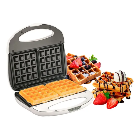 Waflera Electrica Maquina Waffle Spica Sp-1440 Antiadherente Color Blanco