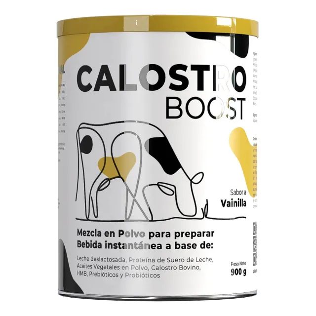 Calostro De Bovino Hmb Prebióticos Y Probióticos 900 Gr Sabor Vainilla