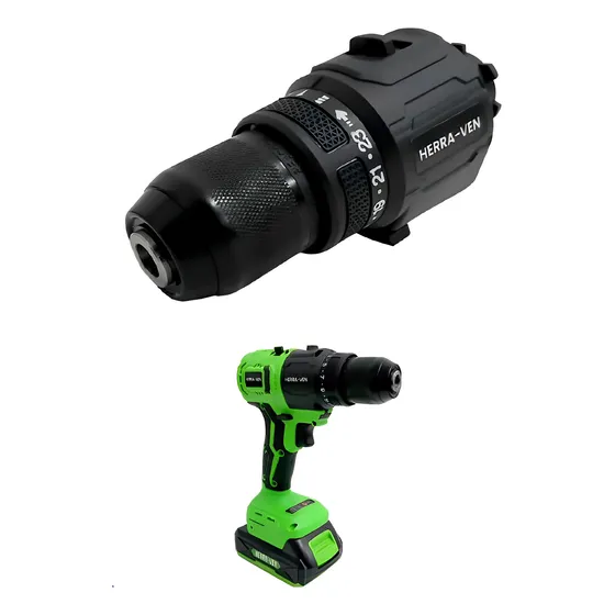 Cabezal Taladro 3 En 1 Mandril 10mm Herra-ven Hr-e8017t