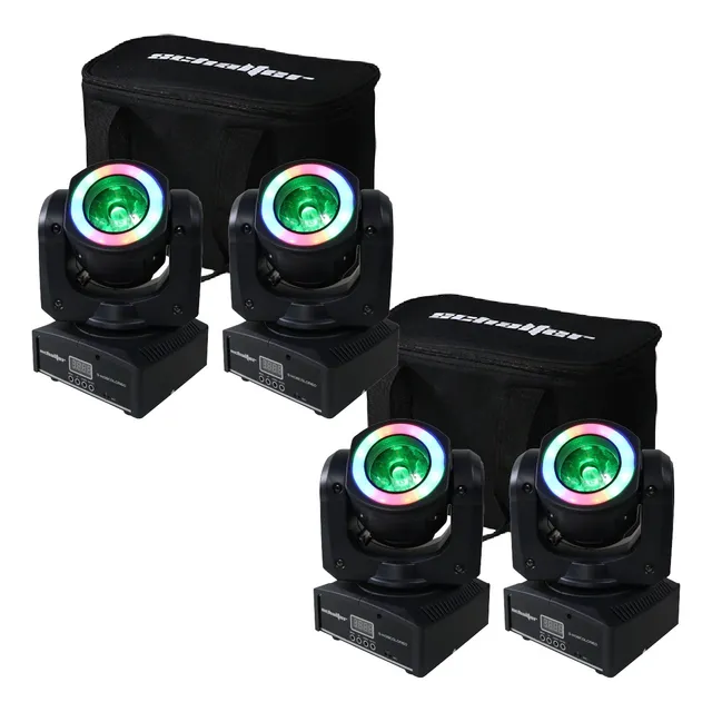 Cabeza Movil Led Beam 1x60w Rgbw + 12pz Smd Rgb Pack 4 Msi