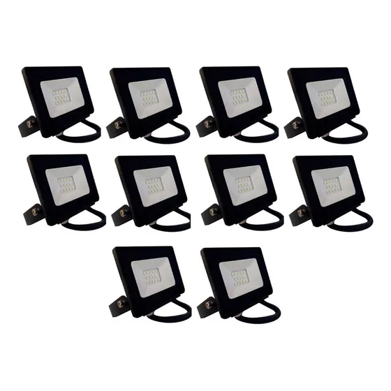 Pack X 10 Geneve Reflector Led 30 Watts Luz Fría Ip65