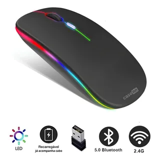 Mouse Wireless RecarregĂĄvel Casenn Led Rgb Colorido Sem Fio Bluetooth ErgonĂŽmico Para Pc Desktop Notebook Tablet Smartphone Casenn Cor Preto Mouse Wireless RecarregĂĄvel Casenn Led Rgb Colorido Sem Fio Bluetooth ErgonĂŽmico Para Pc Desktop Notebook Tablet Smartphone Casenn Cor Preto
