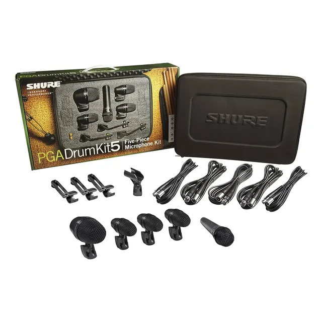 Paquete De Micrófonos P/batería Shure Pgadrumkit5 Meses