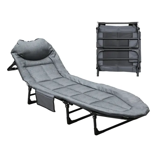 Catre Cama Plegable Acampar Portátil Sencilla Campismo 170cm