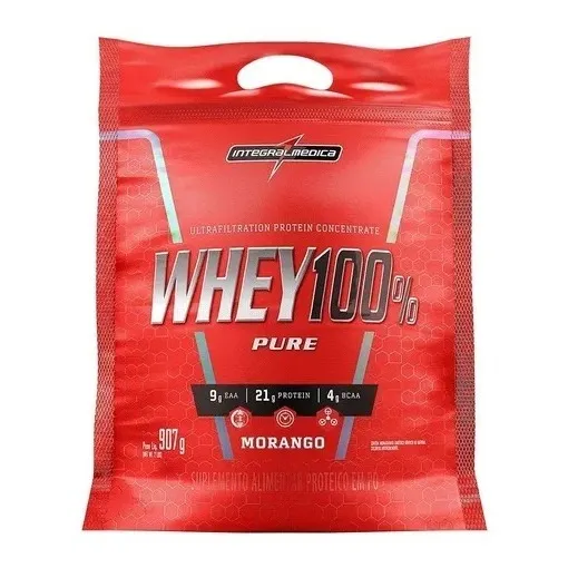 Whey 100% Pure Concentrado Refil 907g - Integral Médica