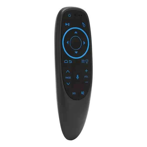 Controle Remoto Air Mouse 2.4g Bluetooth Voz Tv Preto