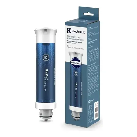 Filtro/Refil Original de Água Acqua Pure para Purificador Electrolux PC01B, PC01X, PE15B, PE15X e PE15P