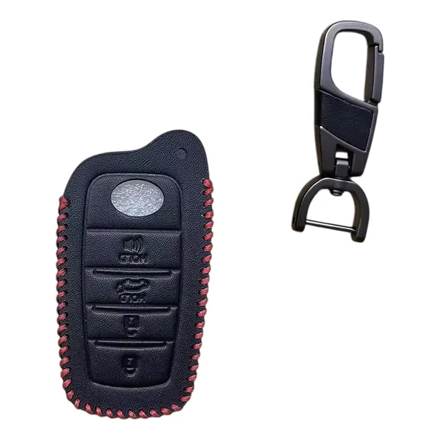 Forro Protector Llave 4 Botones En Cuero Toyota Fortuner