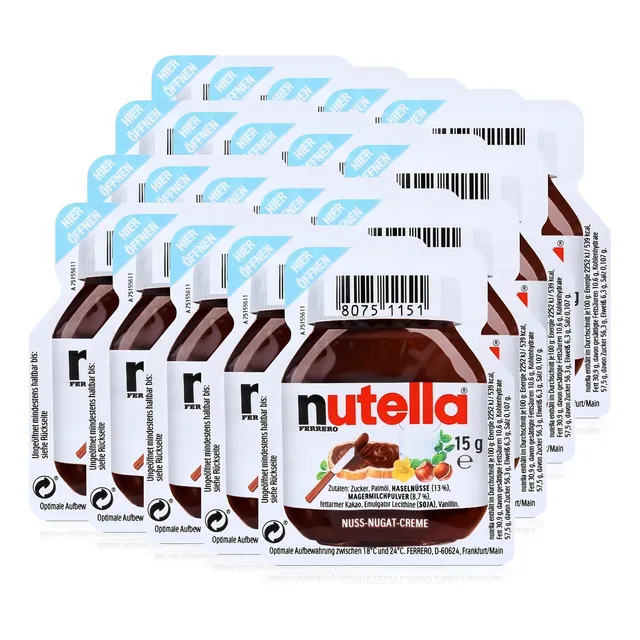 Ferrero Nutella - Extensión De Avellana Con Cacao, 15 G