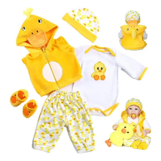 Reborn Baby Dolls Ropa 22 Pulgadas Traje Accesorios...