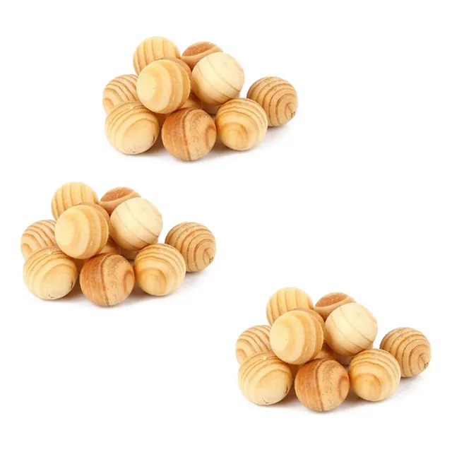 30 Bolas De Alcanfor, Madera De Cedro Natural, Para Polillas