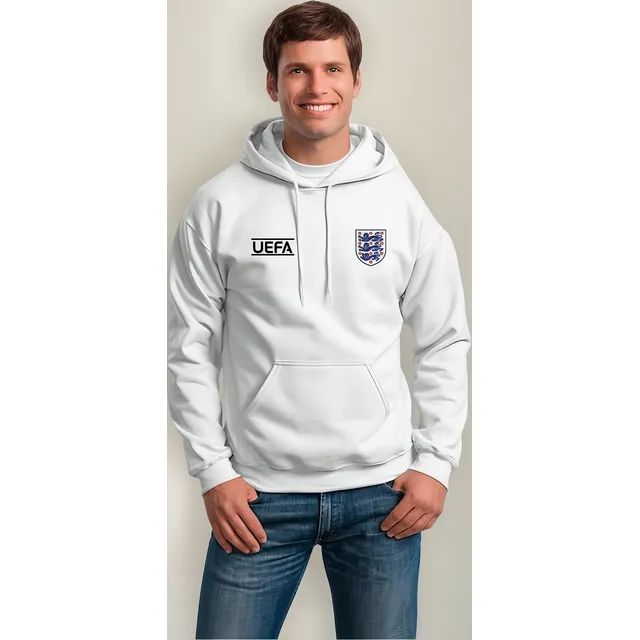 Buzo Hoodie Capota Euro Inglaterra Copa Mundo Futbol Jugar