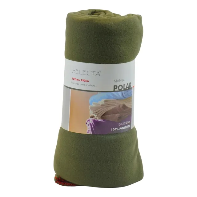 Manta Polar 1 Plaza 152x127 Cm Polyester Varios Colores
