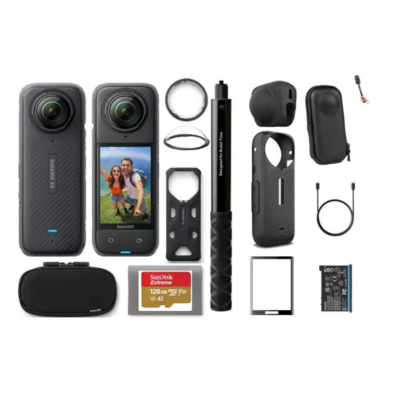 Câmera De Ação Insta360 X4 8k Imediato Cor Preto