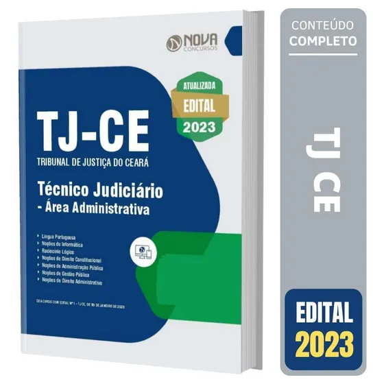 Apostila Tj-ce 2023 - Téc. Judiciário Admin. 328 Páginas