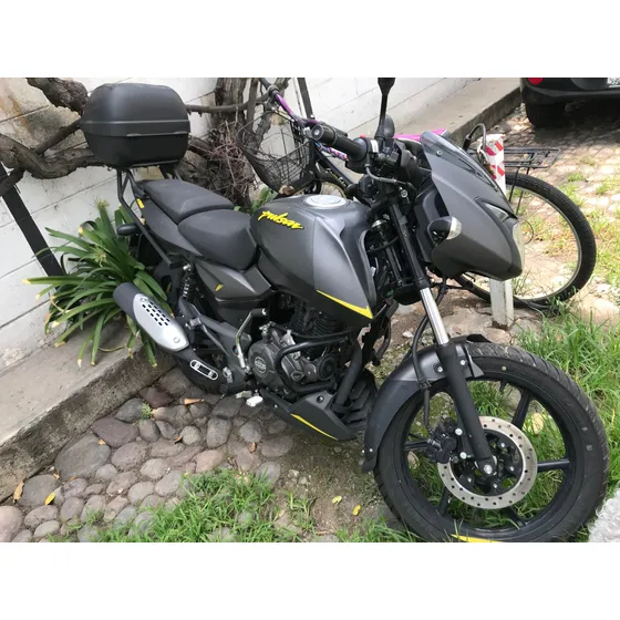 Pulsar Neón 150 Gris Con Amarillo.