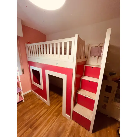 Cama Para Niña Con Casita!!