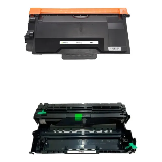 Kit 1 Tóner Tn850 Y 1 Tambor Dr820 Compatible Con Brother Tinta Negro