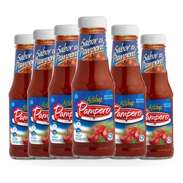 Ketchup Pampero 198gr Pack 6und