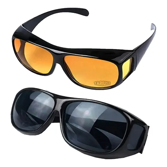 Gafas Hd Vision Nocturna, Lente Amarillo, Manejo En La Noche